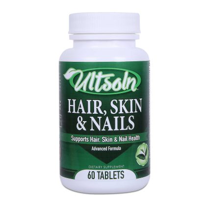 Ultsoln Hair, Skin & Nails - 60 Tablets Anti Ageing Support healthy Hair Skin Nails